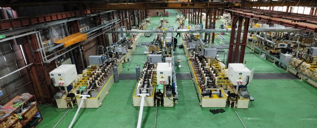 AJS tube manufacturing line